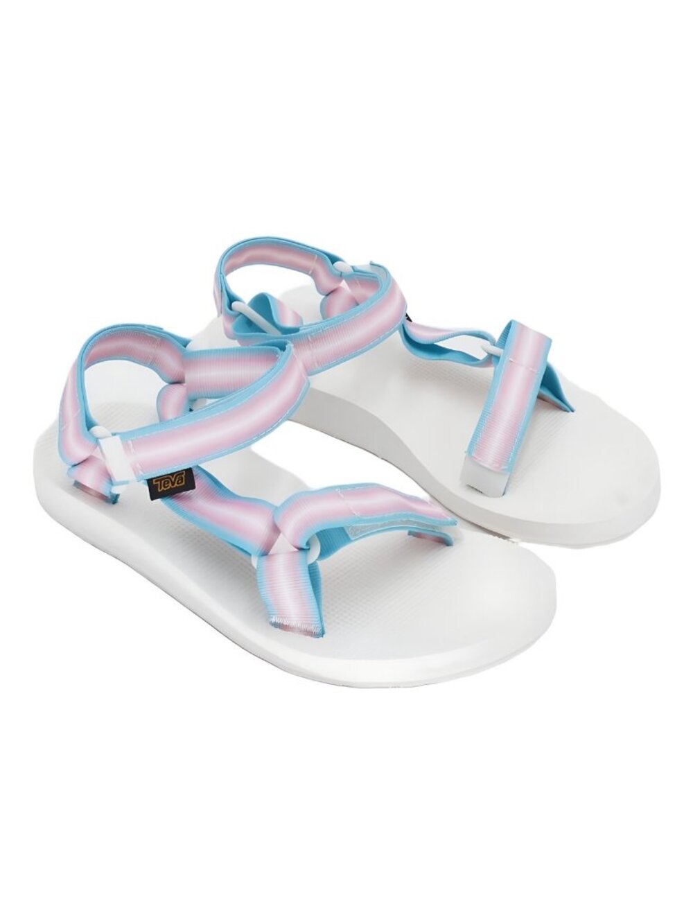 Teva Original Universal Gradiate Pastel Blue Pink White Sandal Sz 8M - Picture 4 of 6